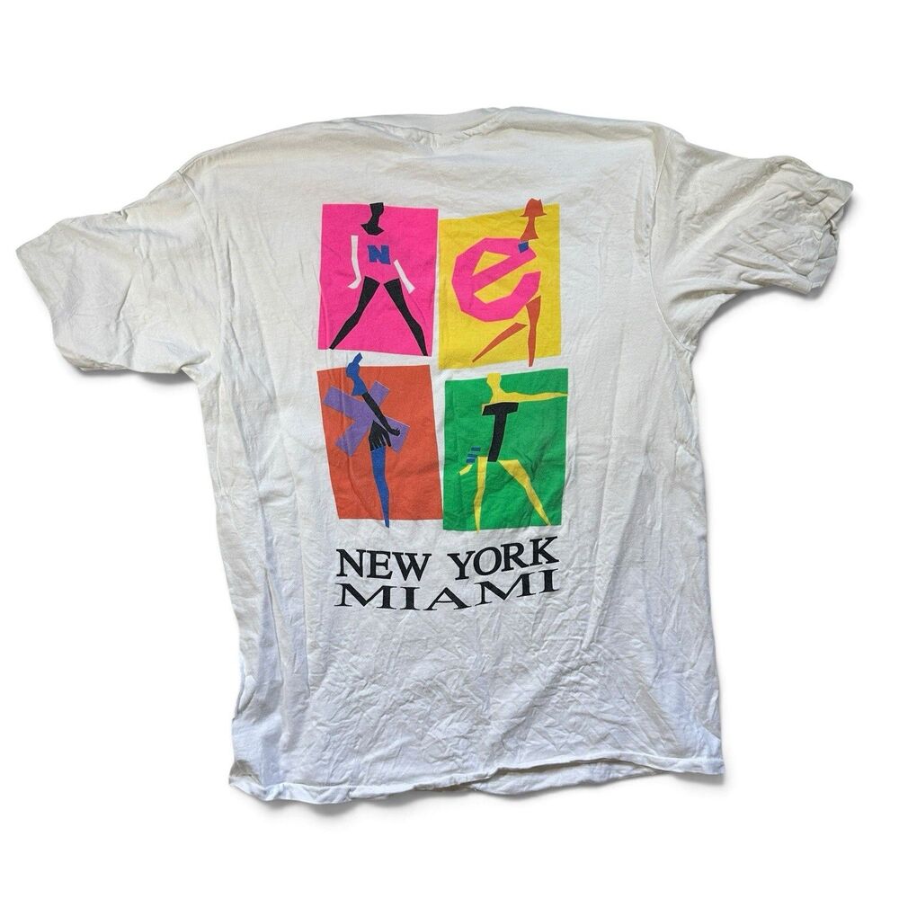 Vintage 1990s NEXT Model Management Co New York Miami Agency T-Shirt XL RARE!!